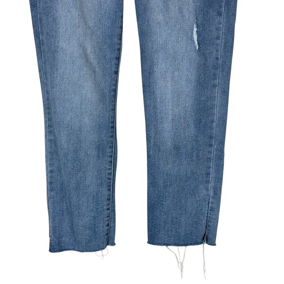 Democracy Ab Technology Jeans Womens 8 Medium Wash Distressed Straight Casual - Picture 3 of 8